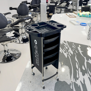 BLISSLIFE alat penata rambut, troli emas asisten penata rambut <span class=keywords><strong>Salon</strong></span> tata rambut dengan roda Universal bebas kusut - Product Image 1