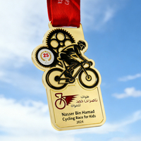 Concevez votre propre médaille en métal personnalisée, alliage de zinc, 3D, pour marathon 5K, football, taekwondo, natation, prix de la course, médailles sportives
