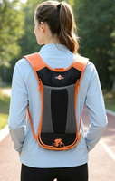 Sac à dos d'hydratation pour cyclisme, gilet de course à fixation par boucle pectorale, plusieurs poches, profilé et ajusté, pour hommes et femmes, idéal pour le cyclisme et les voyages