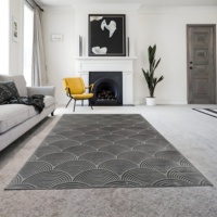 Wohnzimmerteppiche mit Muster-Gravur, modernes Design, geschnitzte Bodenteppiche, Jacquard-Bodenmatten