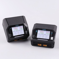 Chargeur/Déchargeur Intelligent Double Canal ToolkitRC M6DAC PRO V2 pour Batteries LiPo 200W AC 800W DC 16A 1-6S LiHV LiPo avec Adaptateur