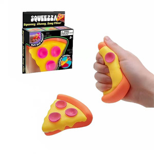 Juguete Sensorial Antiestrés de Pizza, Lavable, Ecológico, de Rebote Lento, Tipo Nee-doh Dippin - Product Image 3