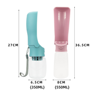 Portable chien nourriture bouteille d'eau Pet voyage marche randonnée bol chiot pliable distributeur