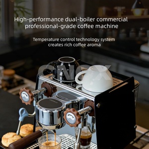 Machine à <span class=keywords><strong>café</strong></span> professionnelle avec deux manomètres, contrôle de la pré-infusion du <span class=keywords><strong>café</strong></span> et de la vapeur <span class=keywords><strong>pour</strong></span> boutique de <span class=keywords><strong>café</strong></span> - Product Image 4