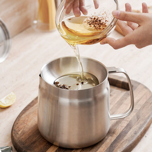 304 Thép Không Gỉ Lọc <span class=keywords><strong>Mini</strong></span> Tiết Kiệm Nồi Chiên Dầu Nồi 2 Trong 1 Thép Không Gỉ Nồi Chiên Sâu Nồi Với Bộ Lọc Dầu - Product Image 6