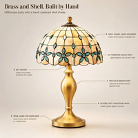 Lampe de table, lampe de chevet, lampe de nuit, en laiton, avec abat-jour en tissu plissé et base en marbre, style classique pour chambre à coucher, tête de lit, coiffeuse