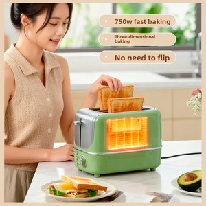 Tostadora Eléctrica Vertical Automática de Acero Inoxidable para el Hogar, de 2 Rebanadas, Delgada y Elegante, para Desayunos, Venta al por Mayor - Product Image 3
