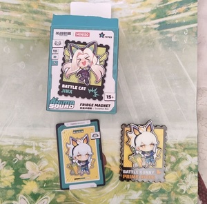 Vente en gros d'aimants de réfrigérateur à double couche, co-marqués League of Legends, en forme de personnage, en boîte mystère, mignons, pour la décoration de la maison, objets de collection, cadeaux - Product Image 5
