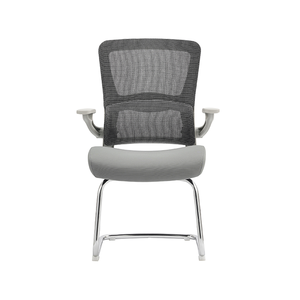 เก้าอี้สำนักงานตาข่ายแบบยกได้รุ่นใหม่ สีเทา คุณภาพสูง พร้อมที่วางแขนแบบคงที่ ขายส่ง - Product Image 2