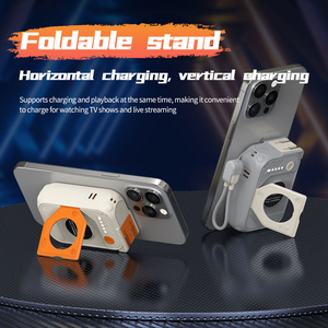 Batterie externe portable haute capacité 10000 mAh K28, nouvelle station de charge rapide 2-en-1 filaire et sans fil pour une recharge rapide - Product Image 6