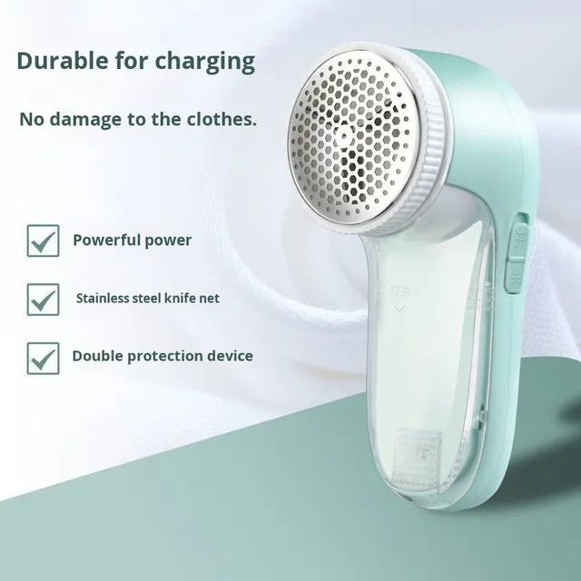Lint Remover for Woolen Clothes Pants Bed Sheets Household Rechargeable USB Plastic Portable Automatic Stainless Steel Blade 1-3