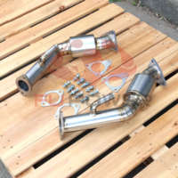 Resonator knalpot Titanium pipa downpipe 370z 350Z VQ35HR Infiniti G35 G37 q60 VQ37VHR pipa uji