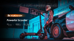 Trottinette pliable Kukirin G4 11 pouces, moteur 2000W, batterie 60V 20Ah, autonomie 75 km pour le travail et les trajets courts - Product Image 6
