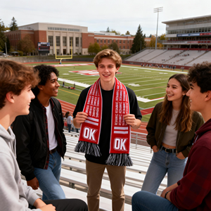 Unisex Yetişkin Kışlık Futbol Atkısı Çift Taraflı Canlı Takım Grafikleri Polyester Üniversite Basketbolu Fuar Hediyeleri - Product Image 3