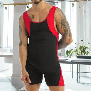 Vêtements d'entraînement de lutte unisexe en gros, vêtements de musculation de salle de sport, combinaison de musculation, matière spandex/polyester, marque RISE, service OEM - Product Image 3