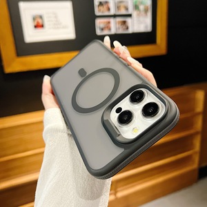 Funda magnética bicolor con tacto de piel, compatible con iPhone 16, para Apple 14 Pro Max, 14 Pro, 13/12, funda a prueba de golpes. - Product Image 5