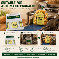 Sacs à pain en LDPE de qualité alimentaire, imprimés sur mesure, emballage de boulangerie pour baguette, pain de mie et pain au levain