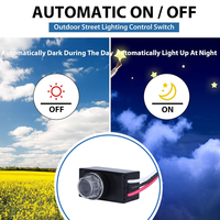 Interrupteur photoélectrique filaire CNRIYA 105-305V, contrôle jour/nuit, IP65/IP66, LED disponible, délai <30s