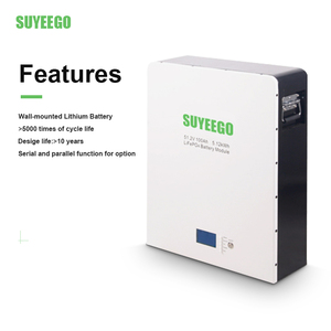 Best 5kWh 10kWh 15kWh Wall Mounted Power <b>Battery</b> <b>48v</b> 100ah 200ah Lithium Ion <b>Batteries</b> for Hybrid Solar Storage System SYGB-LFP - Product Image 5