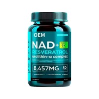 OEM 30 Capsules Liposomales Complexe NAD Resvératrol Urolithin A, Stimule la Santé du DNA, Anti-âge, Complément Alimentaire
