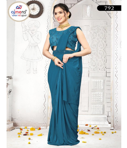 ผ้าไหมซารีสำเร็จรูปพรีเมียมสไตล์ชาติพันธุ์ คอลเลคชั่นดีไซเนอร์สุดหรู ขายส่งสำหรับการสั่งซื้อจำนวนมากในราคาที่ดีที่สุด - Product Image 1