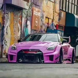 Kit de carrosserie de haute qualité pour 08-19 <span class=keywords><strong>Nissan</strong></span> <span class=keywords><strong>GTR</strong></span> R35 mise à niveau LB V3 Style Kit de carrosserie pare-chocs avant arrière jupe latérale capot garde-boue becquet - Product Image 5