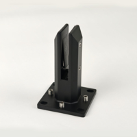 Aleader - Spigot en verre sans cadre en acier inoxydable moderne pour extérieur, résistant à la rouille, pour garde-corps en verre