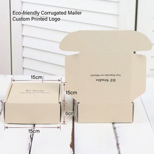Custom Logo Eco Friendly Corrugated Mailer <b>Box</b> 15x15x6cm Luxury Paper Shipping <b>Box</b> for E-commerce Packaging Wholesale - Product Image 2