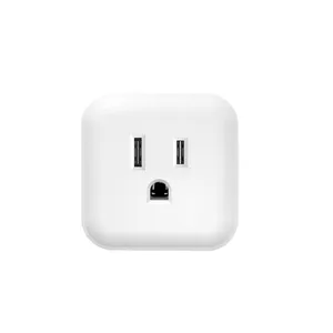 Z-Wave Controle Remoto Sem Fio Mini Multi-Plug Extensão Tomada de Parede 15A Tomada Elétrica com Medidor de Energia