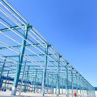 Structure en acier pour entrepôt industriel de conception avancée, pour l'efficacité des ateliers, usine professionnelle de grande envergure.