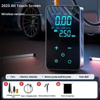 Full Screen Display Dual Digital LED ABS Tire Inflator 150PSI Rechargeable 7.4V Single Cylinder Air Compressor Emergency Light