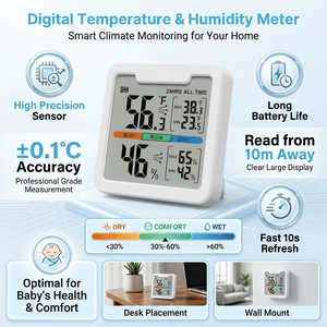 Baromètre aquatique professionnel serre volaille ferme mural <span class=keywords><strong>Iphone</strong></span> <span class=keywords><strong>thermomètre</strong></span> de température - Product Image 6