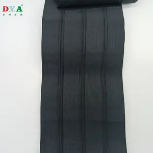 Banda elástica de punto de alta elasticidad de 70mm, cintura elástica de punto negro para pantalones deportivos y prendas, cinturón, ropa interior