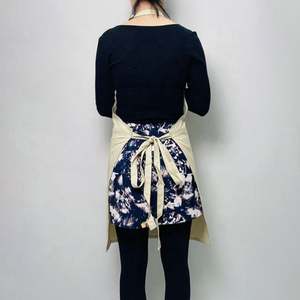 Delantal resistente personalizado para hornear, delantal de lona impreso con dos bolsillos, delantal de algodón orgánico 100% - Product Image 5