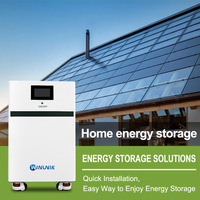 Système de stockage d'énergie domestique tout-en-un WINUNIK 51,2 V 205 Ah 10 kWh LiFePO4 empilable, batterie au sol mobile pour système solaire résidentiel photovoltaïque