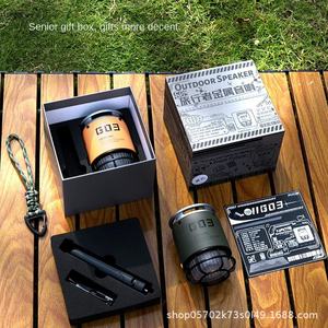 Bluetooth 5.3 <b>Mini</b> Portable <b>Speaker</b> With RGB LED Light Outdoor Camping Waterproof Metal Subwoofer Wireless <b>Speaker</b> - Product Image 4