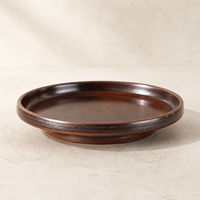 Assiette de table ronde en céramique émaillée en gros pour restaurant, hôtel et usage domestique