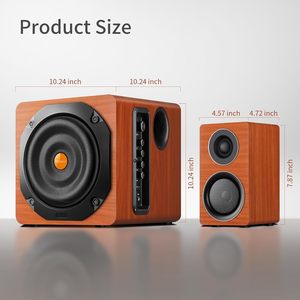 Hệ thống loa âm thanh vòm chơi game trên máy tính với loa siêu trầm Trải nghiệm âm thanh đầy đủ dành cho người dùng máy tính để bàn USB & Giao tiếp qua cáp Aux - Product Image 1