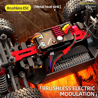 Voiture RC tout-terrain haute vitesse ZLL SG202 PRO/MAX 1:20 2.4G 4WD 44/55KMH, camion de course avec moteur brossé ou sans balais, lumières LED, arbre de transmission en métal