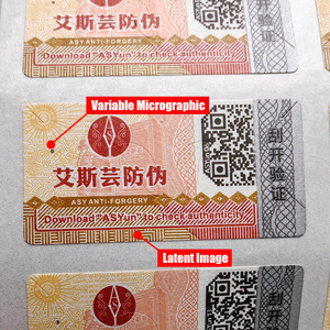 Asy tùy chỉnh xác minh số sê-ri nhãn chống giả mã QR cào nhãn dán - Product Image 5