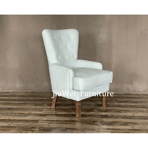 Stile semplice ristorante reclinabile sedia ad ala con rivestimento in velluto resistente caratteristica per il tempo libero presa di fabbrica per l'applicazione da pranzo - Product Image 4