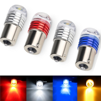 12V voiture LED ampoule rouge clignotant et fixe 1156 BA15S P21W 1157 BAY15D P21/5W 5630 3SMD Auto moto frein clignotant feux arrière