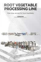 Équipement de traitement entièrement automatique des oignons et de l'ail, ligne de production de machines de traitement des racines, légumes racineux et tuberculineux