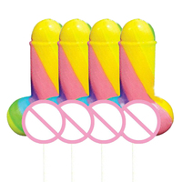 Vente en gros de sucettes sexuelles en forme de pénis pour adultes, avec étiquettes privées personnalisées, saveur fruitée, en vrac