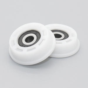 โรงงานต้นทางรองรับลูกรอกแบบมีหน้าแปลนเคลือบยาง ลูกกลิ้งแบบเอียง POM ทนทานต่อการสึกหรอ ตามแบบ/ตัวอย่างที่มี - Product Image 1