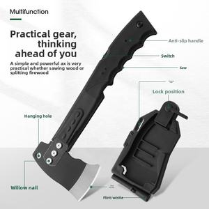 Hacha <span class=keywords><strong>de</strong></span> supervivencia táctica multiusos para acampar al aire libre con herramienta <span class=keywords><strong>de</strong></span> coche características <span class=keywords><strong>de</strong></span> extinción <span class=keywords><strong>de</strong></span> incendios pequeño hacha <span class=keywords><strong>de</strong></span> mano <span class=keywords><strong>de</strong></span> acero inoxidable DIY - Product Image 3