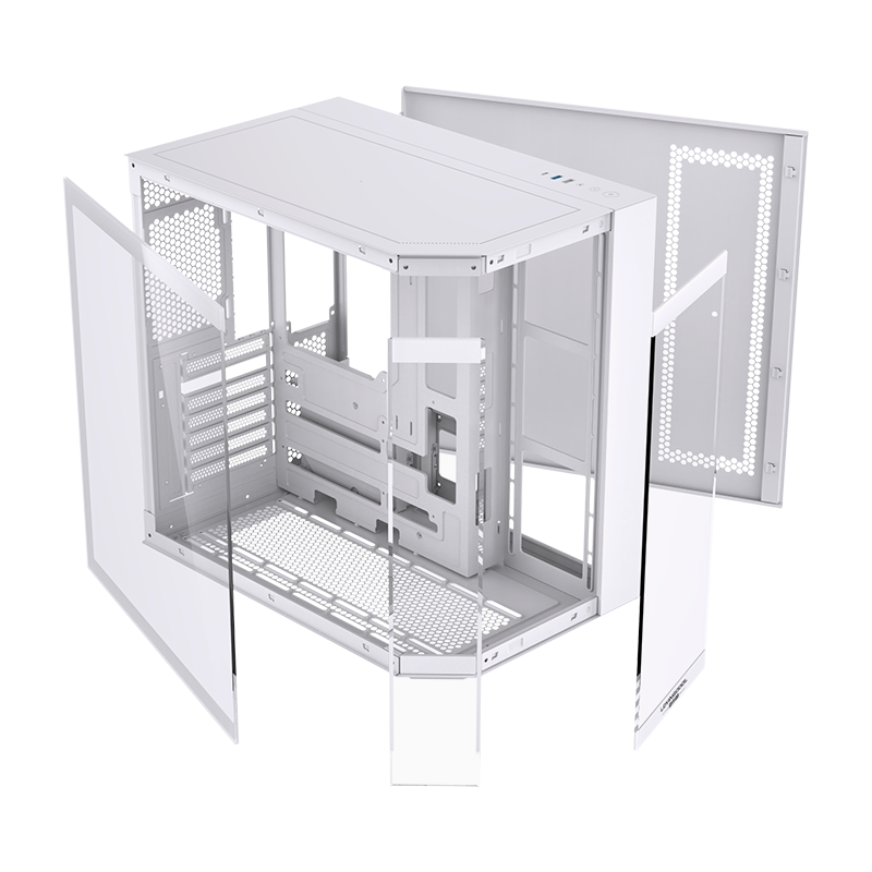 ORANGLES LOVINGCOOL New Style Cube Gaming PC Case | ATX/Micro-ATX/ITX Mid-Tower Desktop Computer Cabinet with Double Tempered Glass, RGB Fans, 240mm Liquid Cooler Support – Factory Price (Qatar) - angled perspective - presenting advantages - Image 4 of 6 | fits any environment | Purchase LOVINGCOOL New Style Cube Gaming PC Case | ATX/Micro-ATX/ITX Mid-Tower Desktop Computer Cabinet with Double Tempered Glass, RGB Fans, 240mm Liquid Cooler Support – Factory Price (Qatar) Michigan | Free Shipping ORANGLES