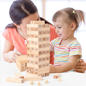 Set di Blocchi di Costruzione in Legno per Bambini, Gioco Educativo Digitale per Impilare, Giocattolo per l'Educazione Precoce e l'Interazione Genitore-Figlio - Product Image 2