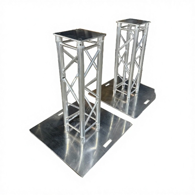 DJ Stage Lighting Aluminium Truss Display with Base Plate Tower 290x290 Truss Stand with Quick Installation for Corporate Events