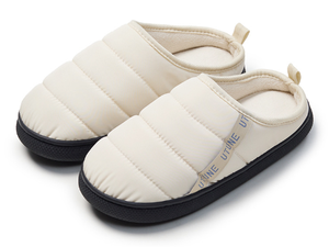 남자 실내 부드러운 아늑한 봉제 슬리퍼 깃털 가득 다운 슬리퍼 - Product Image 3